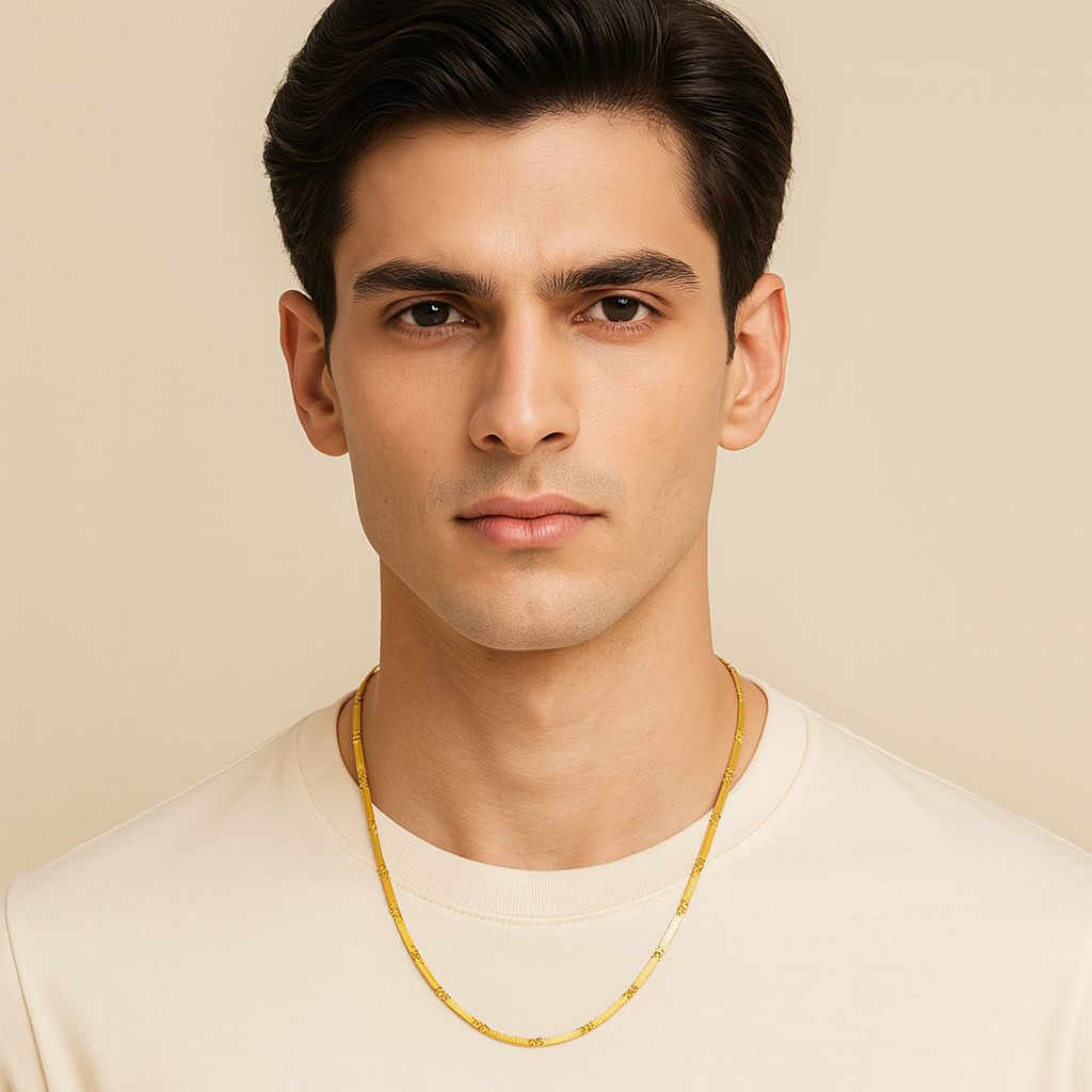 Men-18k Gold Plated Anti Tarnish 
