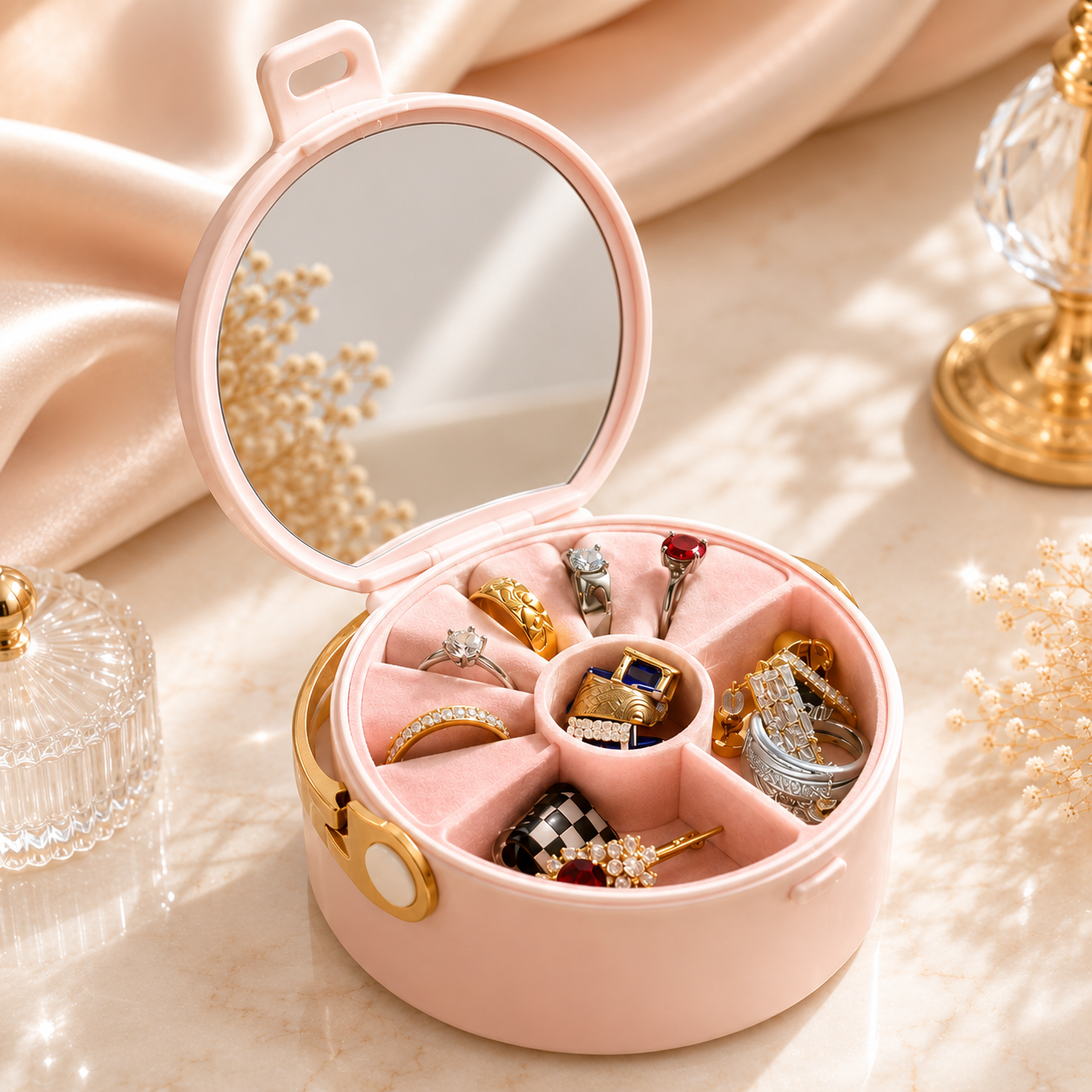 Just Rs. 199 Jewellery Box For Travel 1 PC  Random Colour