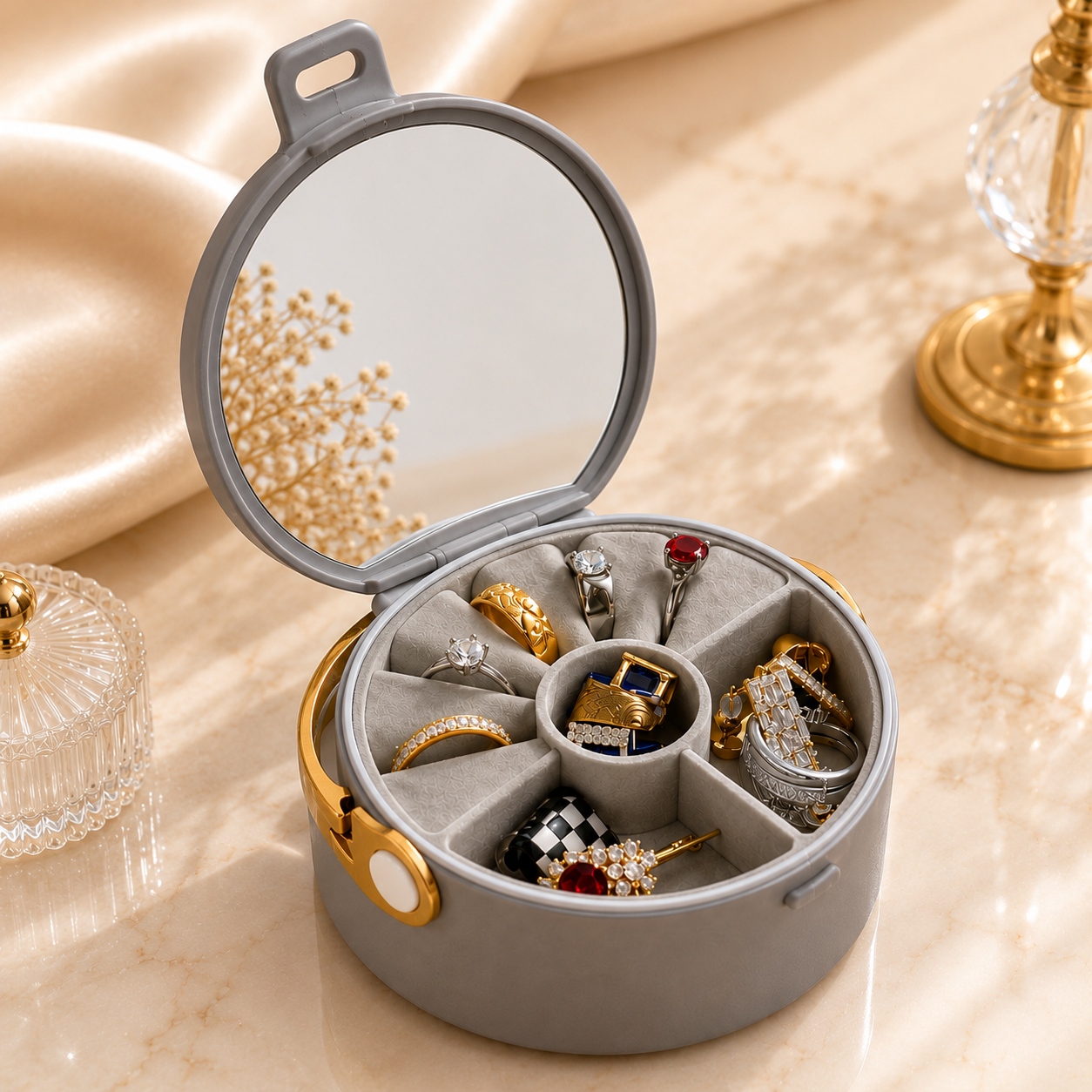 Just Rs. 199 Jewellery Box For Travel 1 PC  Random Colour