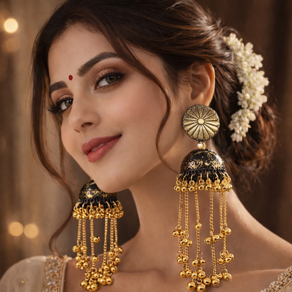 Shahi Swarn Lahari Kashmiri Earring