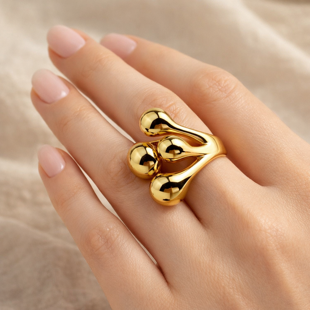 18K Gold Plated Elowen Ring