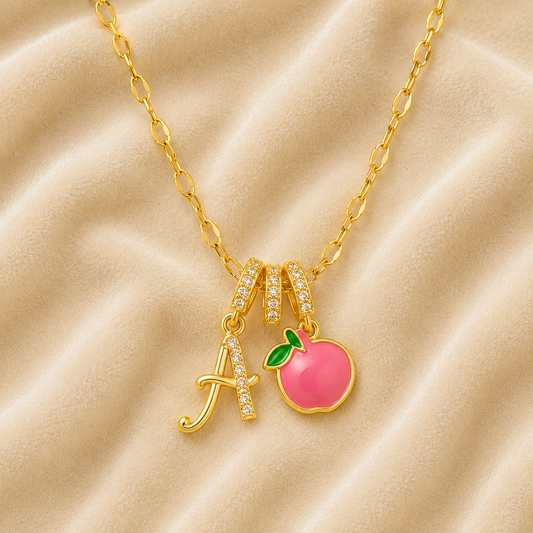 Pink Blossom Drop Necklace