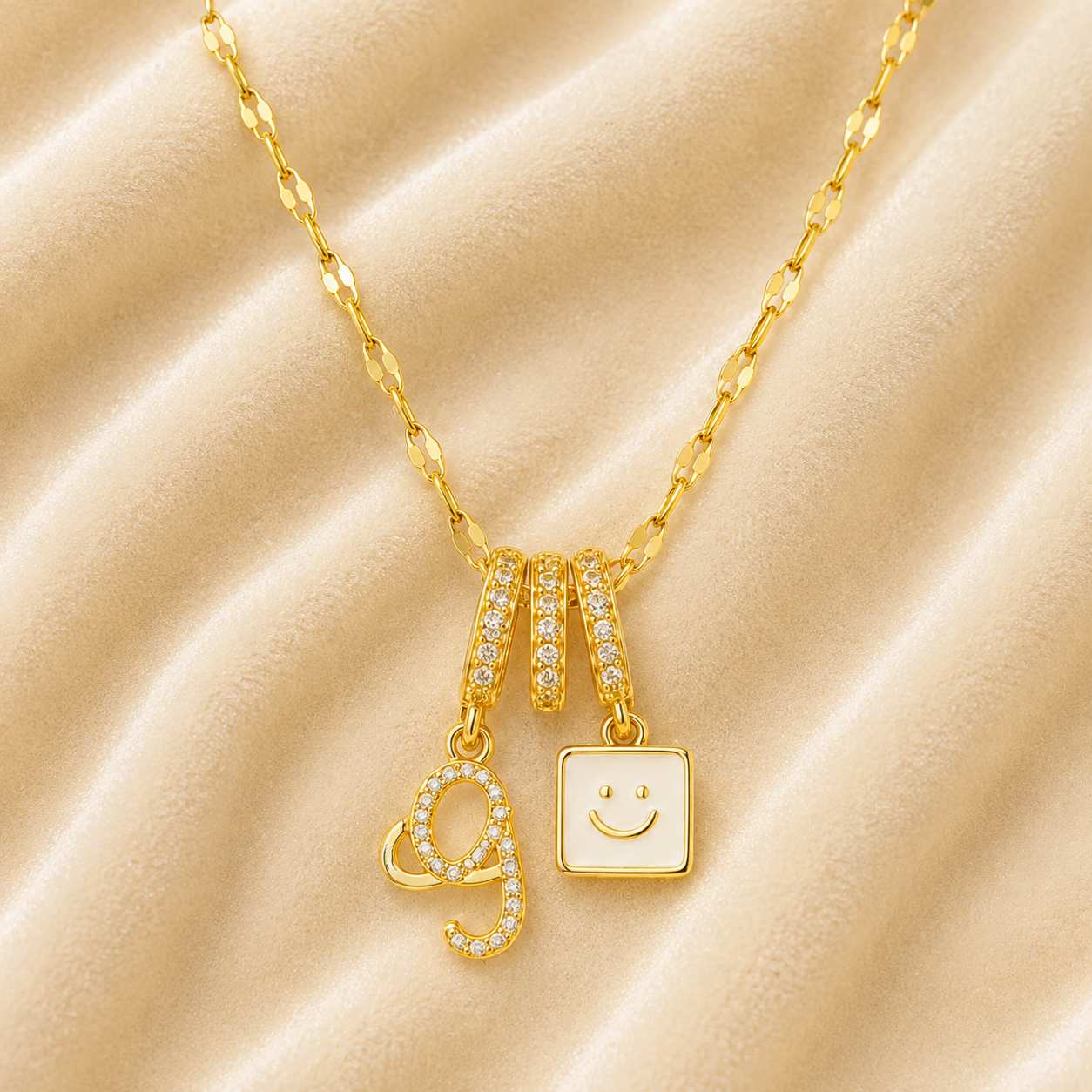 Happy Charm Pendant Necklace