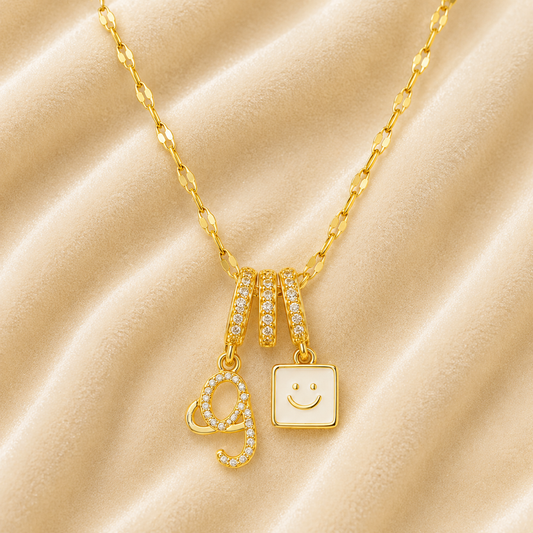 Happy Charm Pendant Necklace