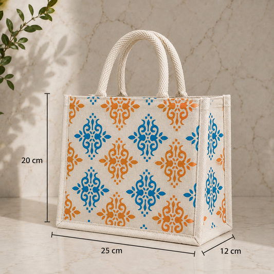 Azure Bloom Tote