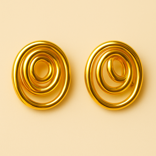 18k Gold Plated Rayé Earrings Earring