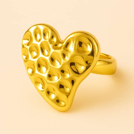 18k Gold Plated Gilded Romance Ring