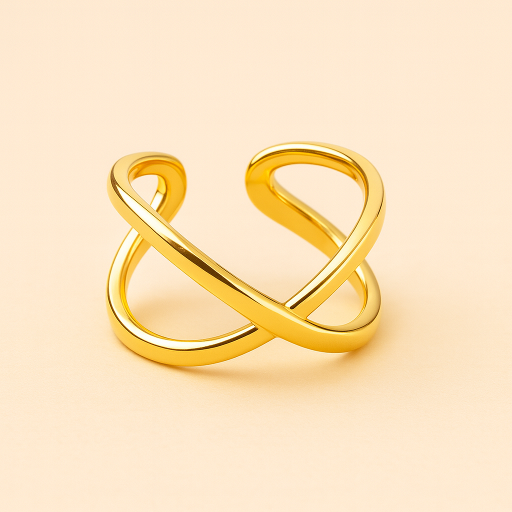 18K Gold Plated Verla Radiant Ring for Women