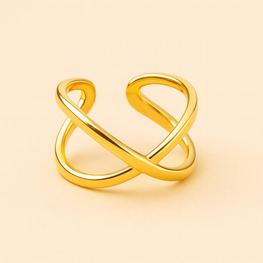 18K Gold Plated Verla Radiant Ring for Women