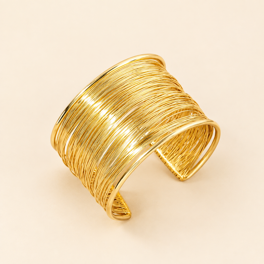 Luxe Multi-Layer Open Cuff Bangle