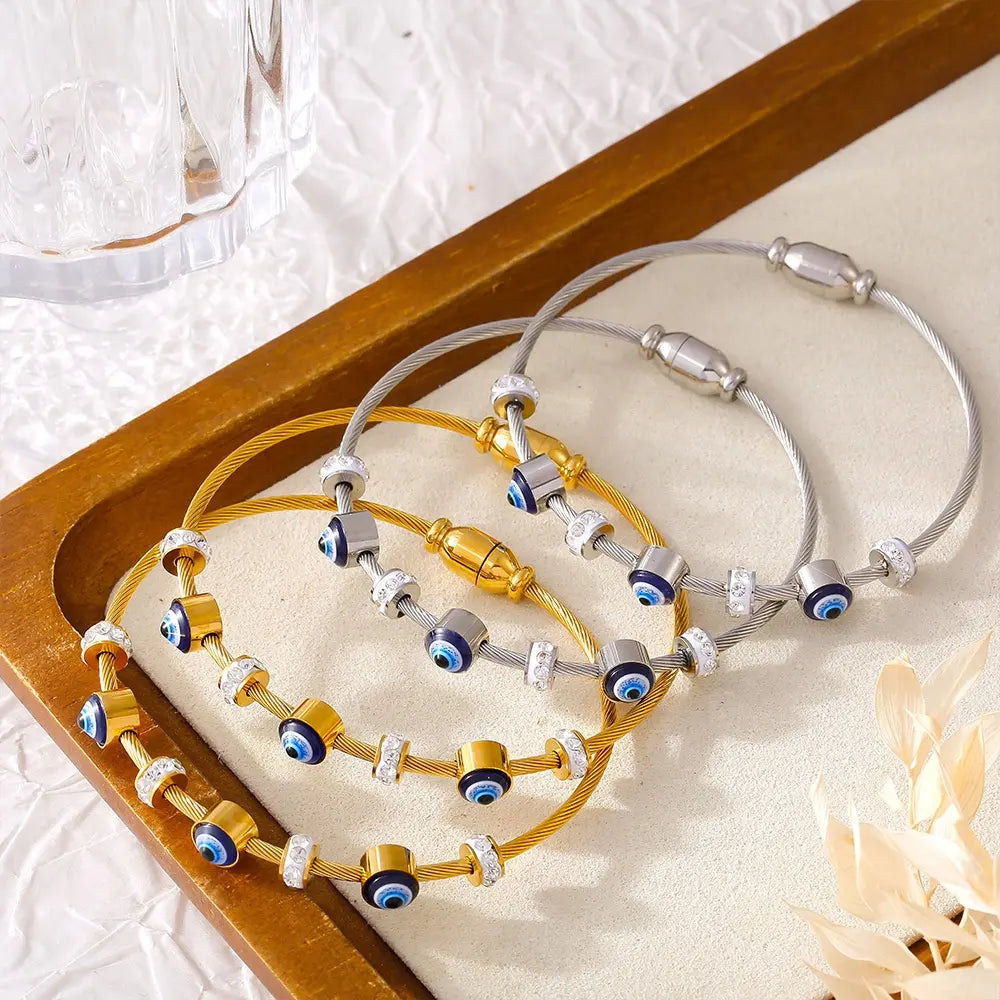 Evil Eye Anti Tarnish Bracelet