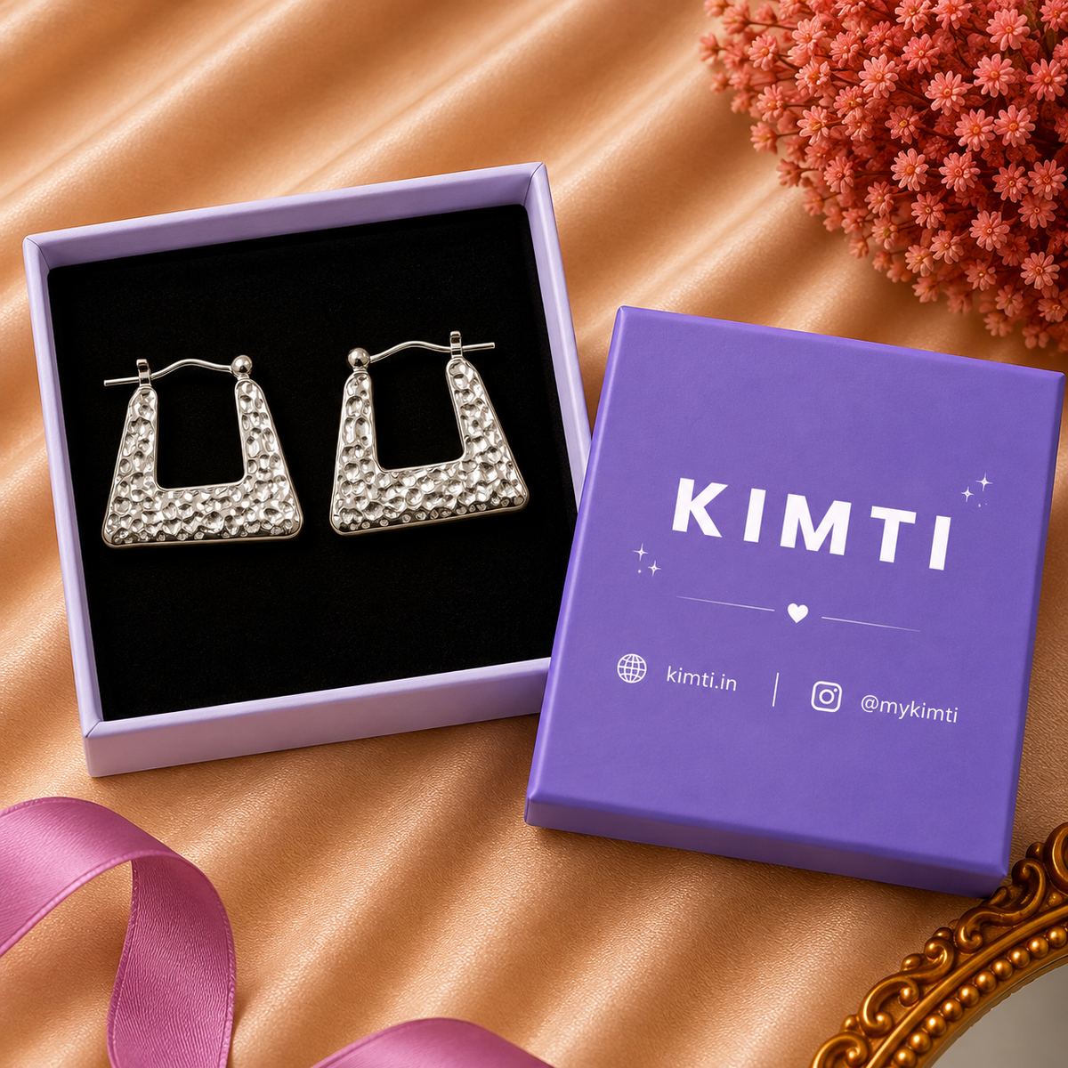Anti-Tarnish Vintage Craft Triangle Earrings