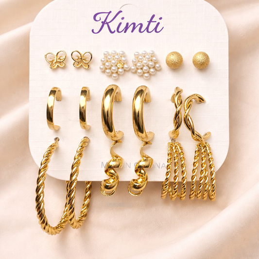 Set of 9 Pair Earring Card