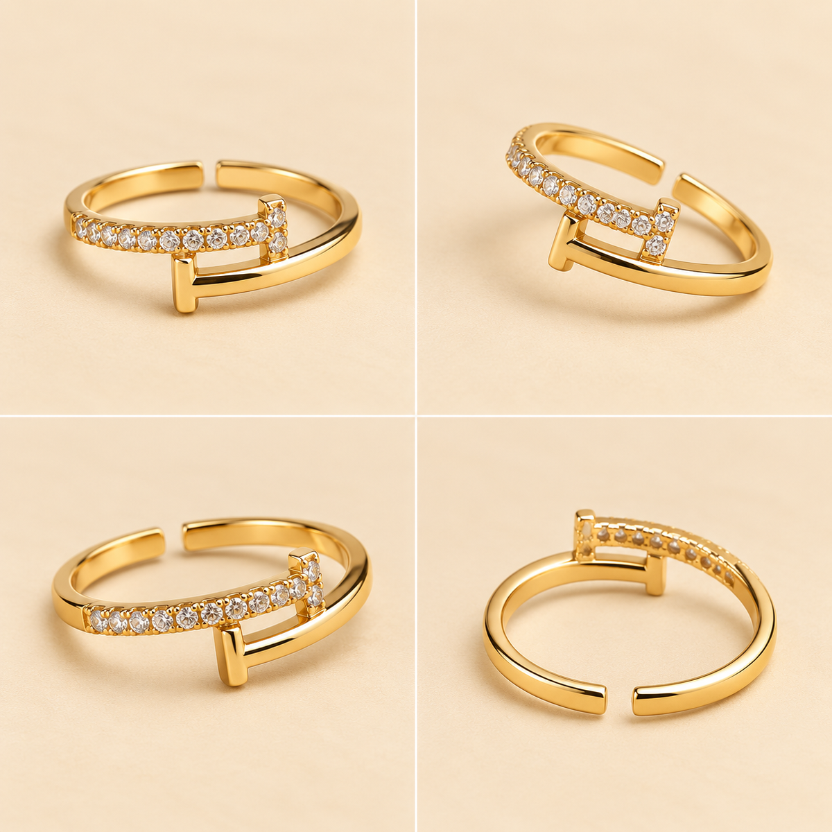 Royal Knot Crystal Ring
