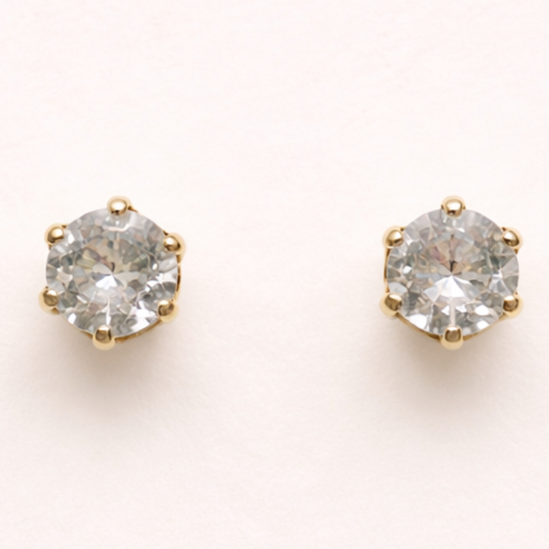 Crystal Glow Stud Earrings