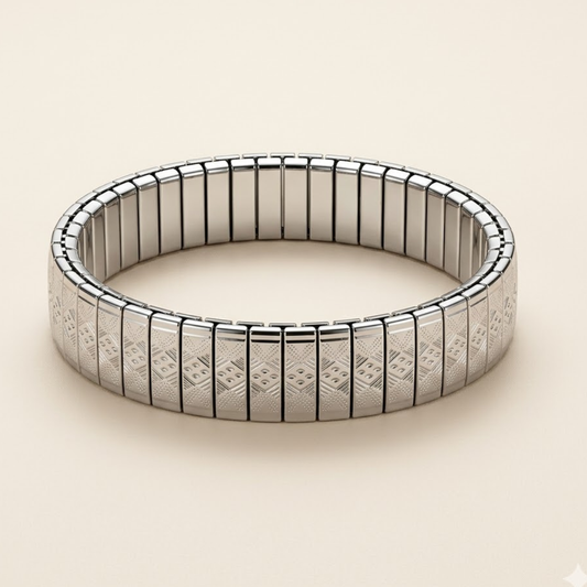Men - Titan Flex Silver Bracelet