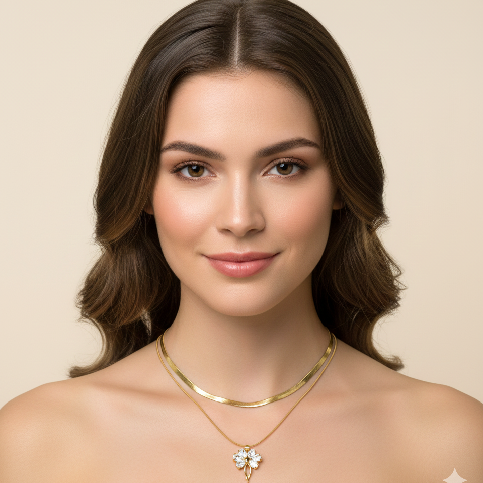 Crown Blossom Anti-Tarnish Necklace