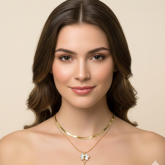 Crown Blossom Anti-Tarnish Necklace