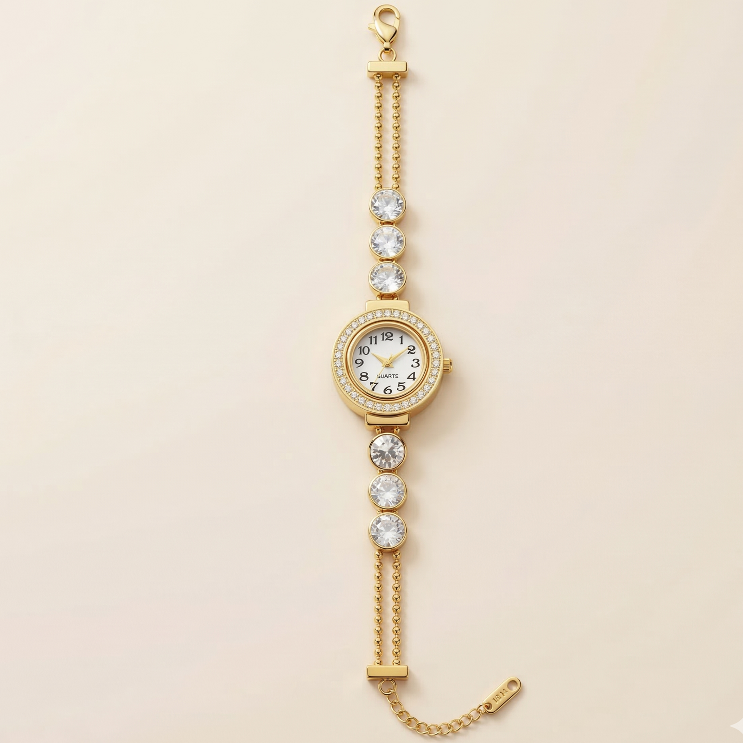 Anti Tarnish Crystal Aura Gold Watch