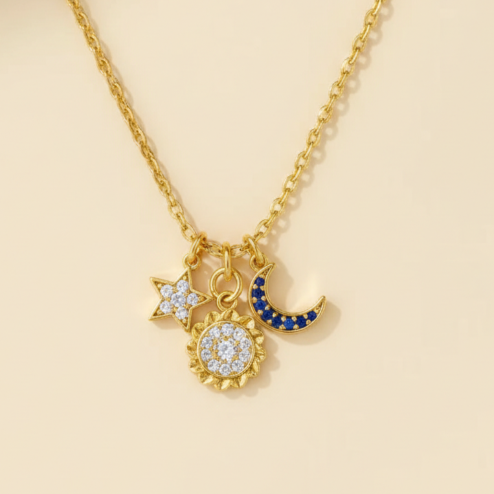 18k Gold Plated Starfall Harmony Necklace