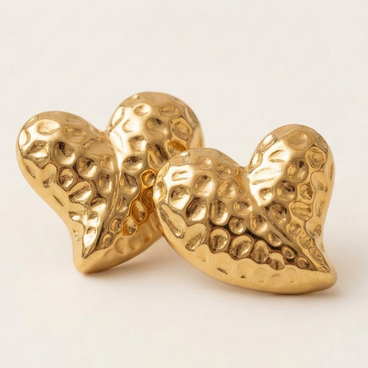18K Gold Plated Amour Glow Heart Earrings