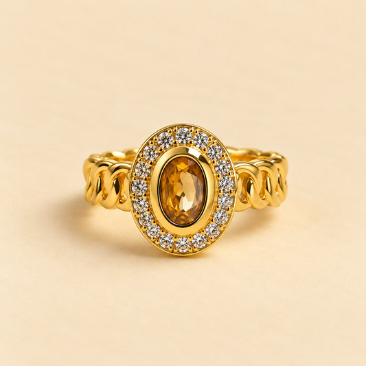 Luxe Duo Stone Ring