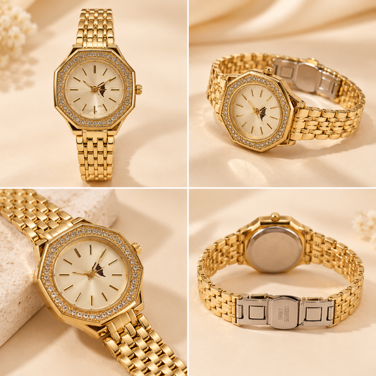 Golden Crystal Majesty Watch