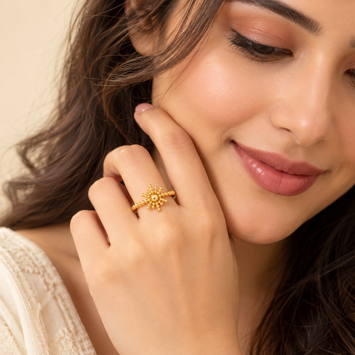 18k Gold Plated  Divya Anga Ring