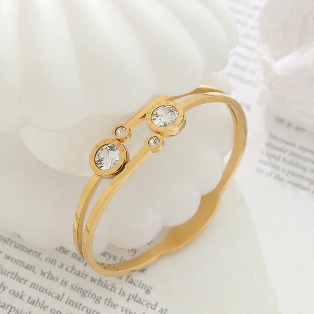 18K Gold Plated Aurelia Moonstone Bracelet