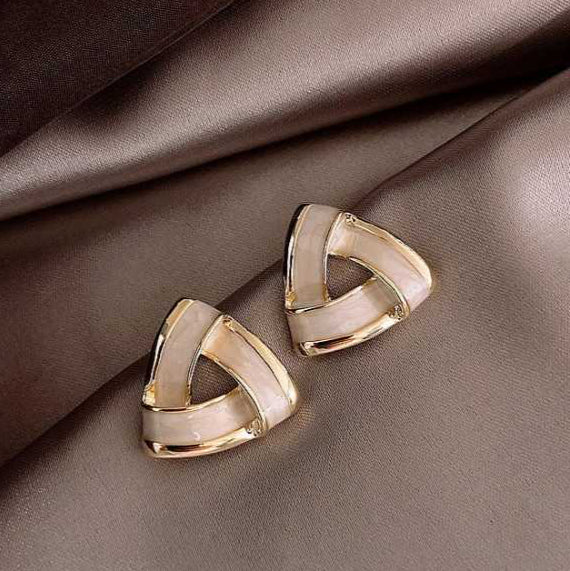 The Catcher White Stud Earring