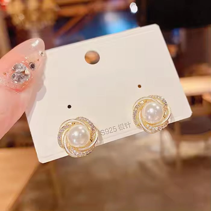 Korean Office Wear Stud Earrings