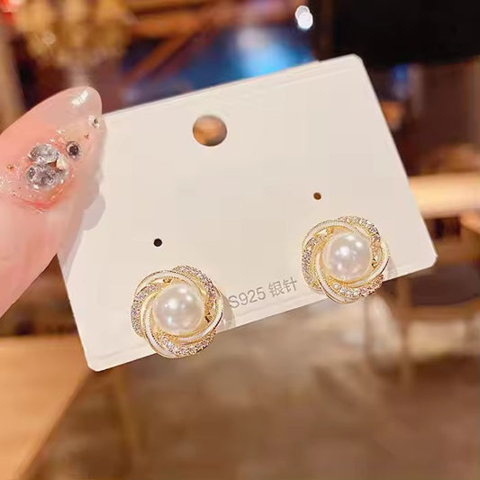 Korean Office Wear Stud Earrings