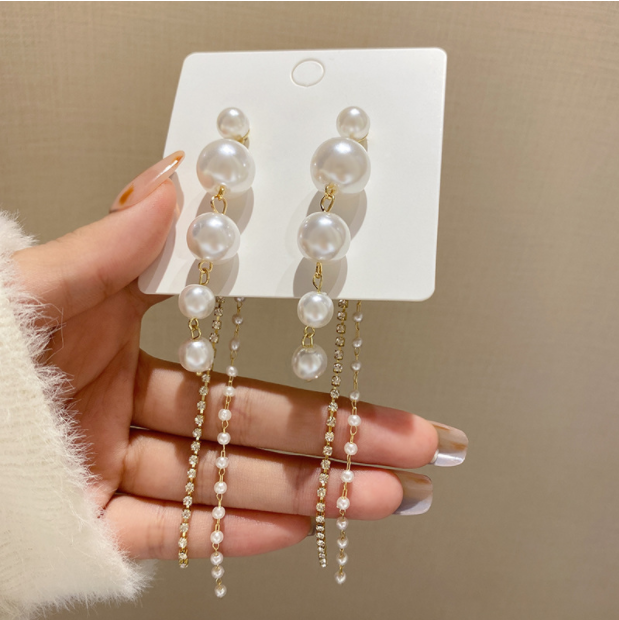 White Pearl Dangler Earring