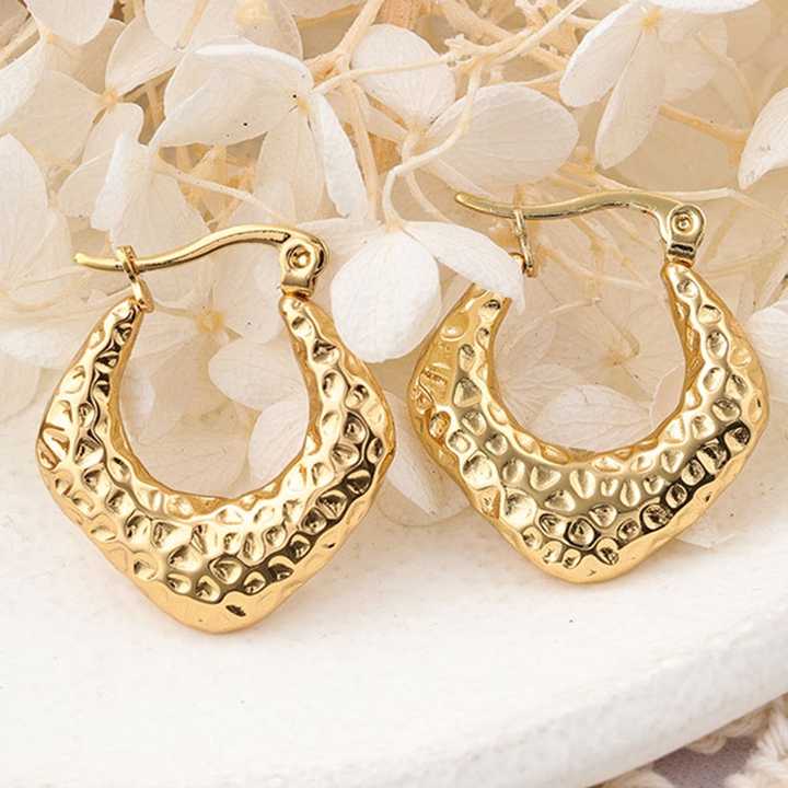 18K Gold Plated Cute Hoops Anti Tarnish Earring