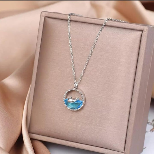 Blue Whale Necklace