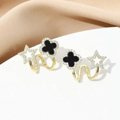 Chic Charms Silver Earrings