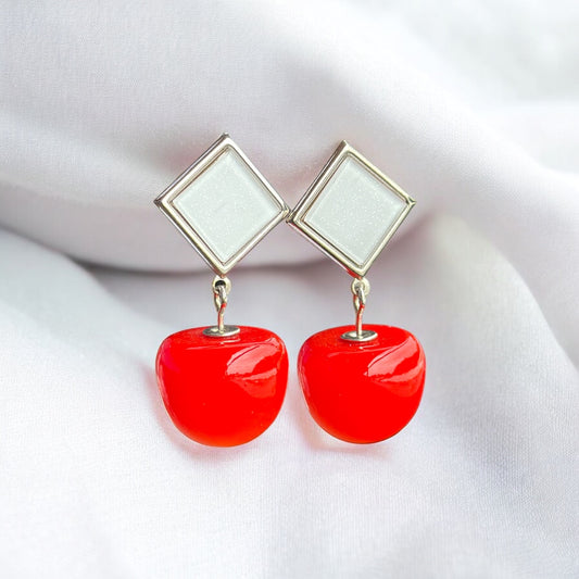 Cherry Fun Red Earring