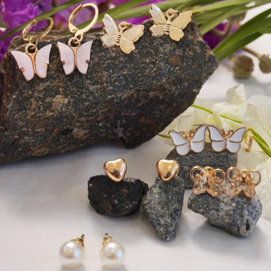 Butterflies Combo of 6 Earring