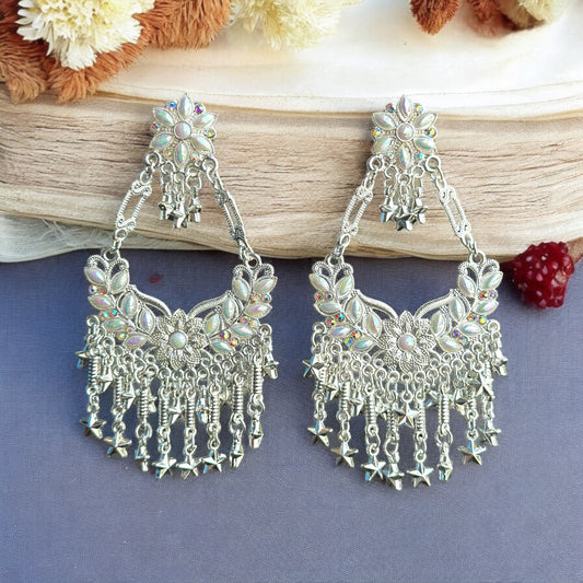 Silver Chandbali Earring