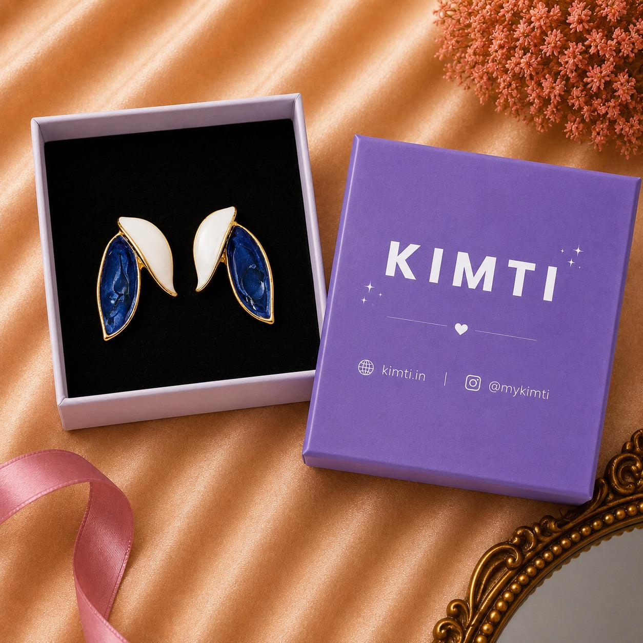 Blush Petal Duo Earrings