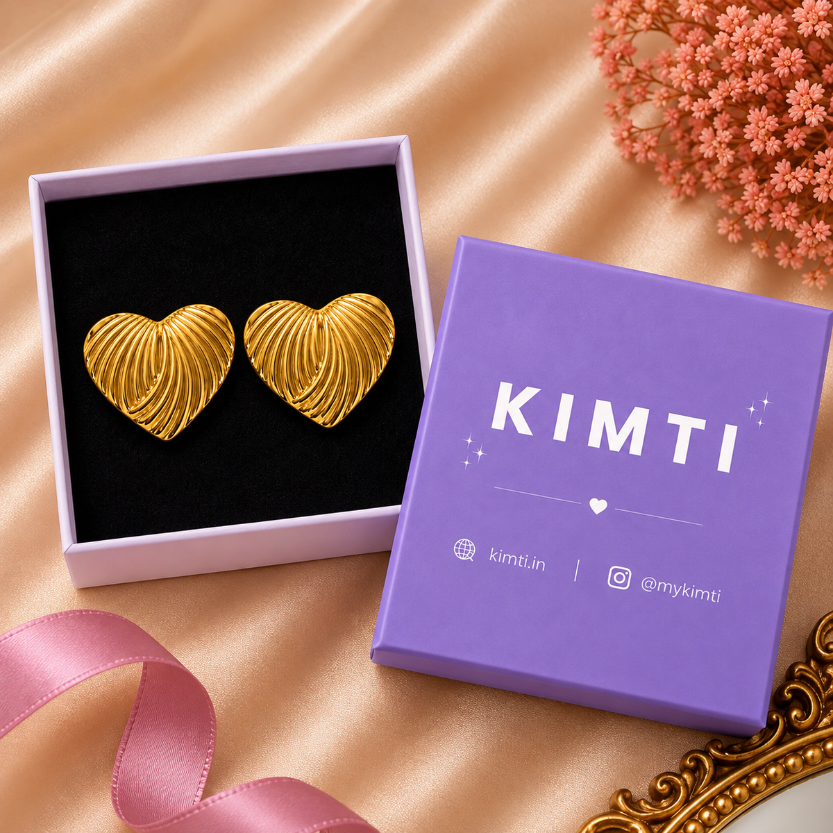Fashion Heart-shaped Waterproof Earrings