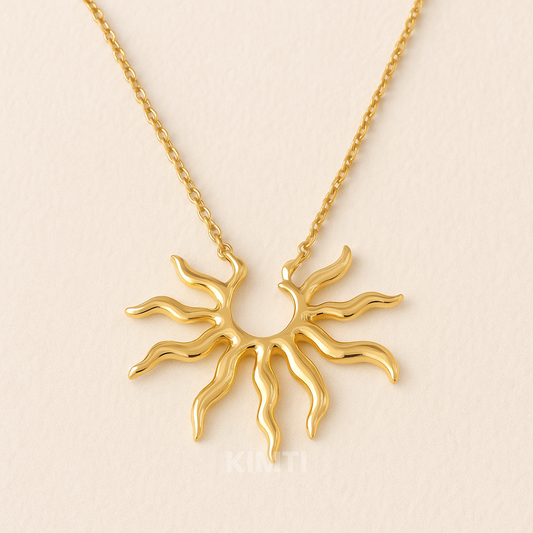 Collar Sole Mio Baño Oro Anti Tarnish Neckalce