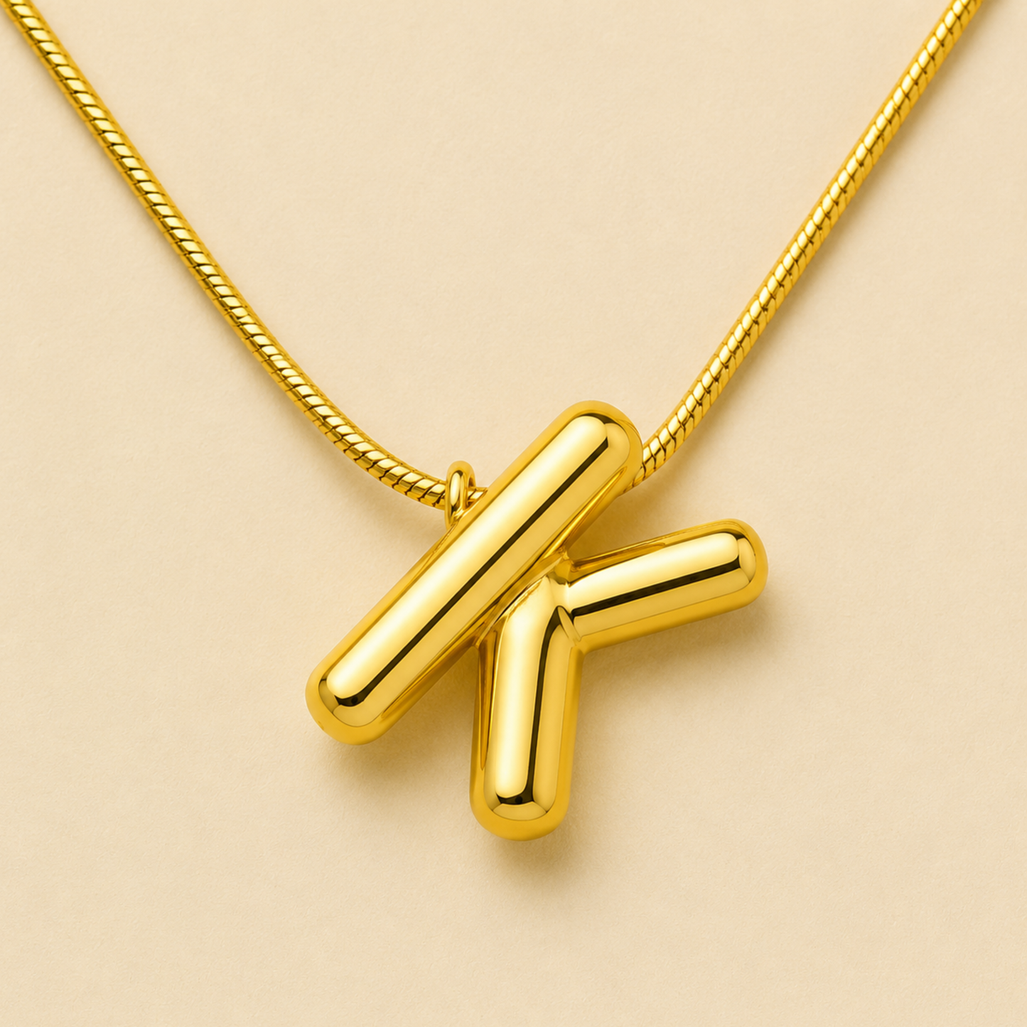 Initials Letter "K" Anti Tarnish Necklace