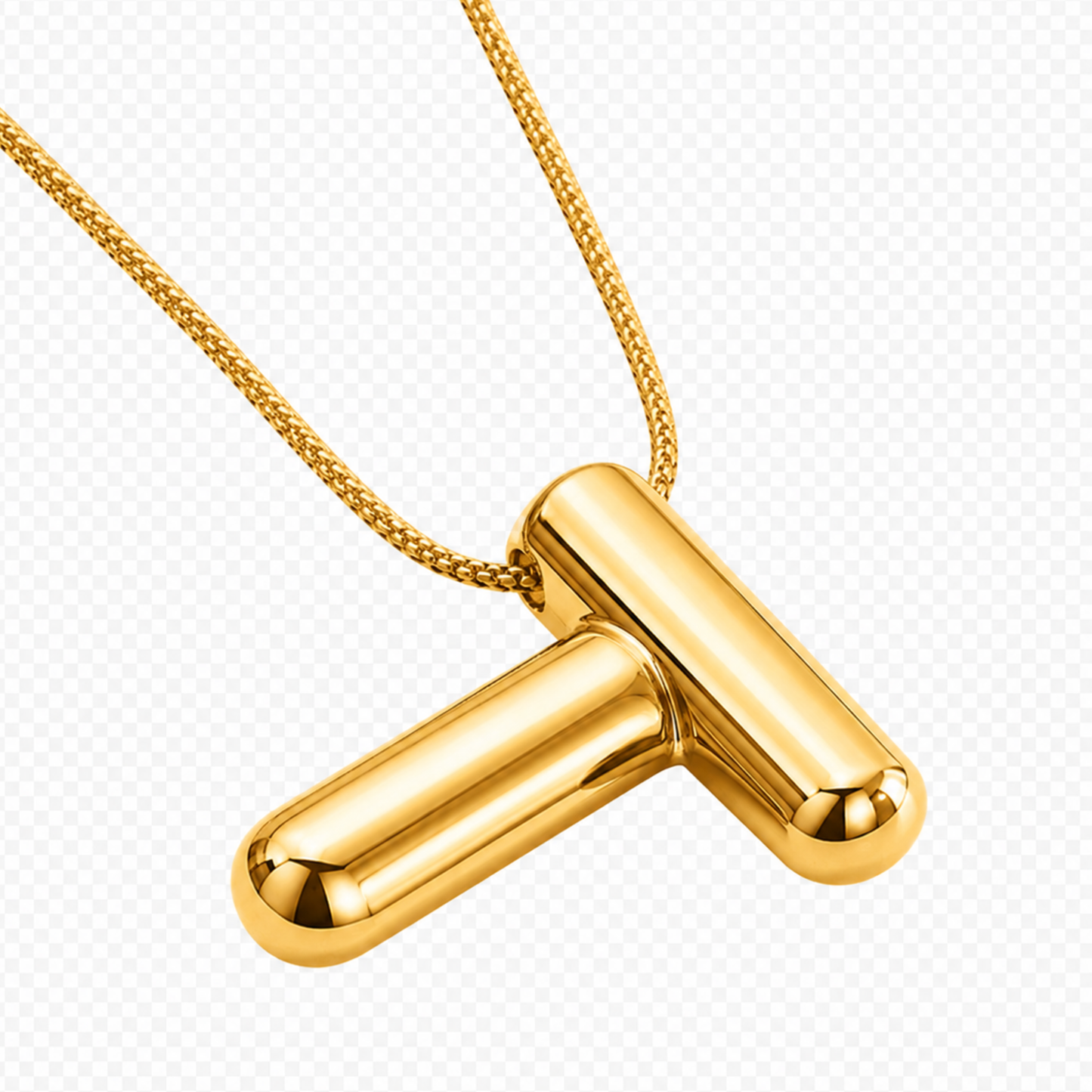Initials Letter "T" Anti Tarnish Necklace