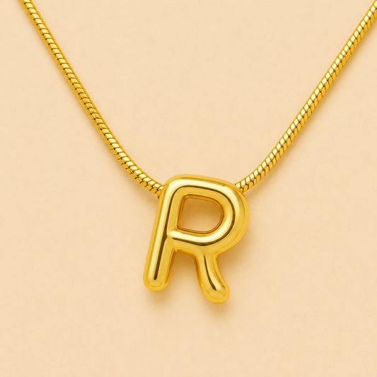 Pure R Initial Anti-Tarnish Necklace