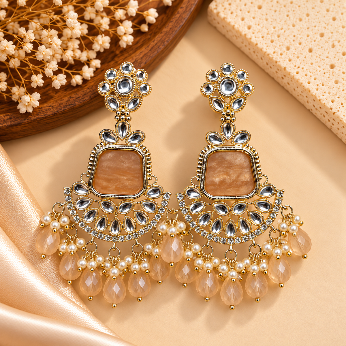 Heer Emerald Festive Jhumkas