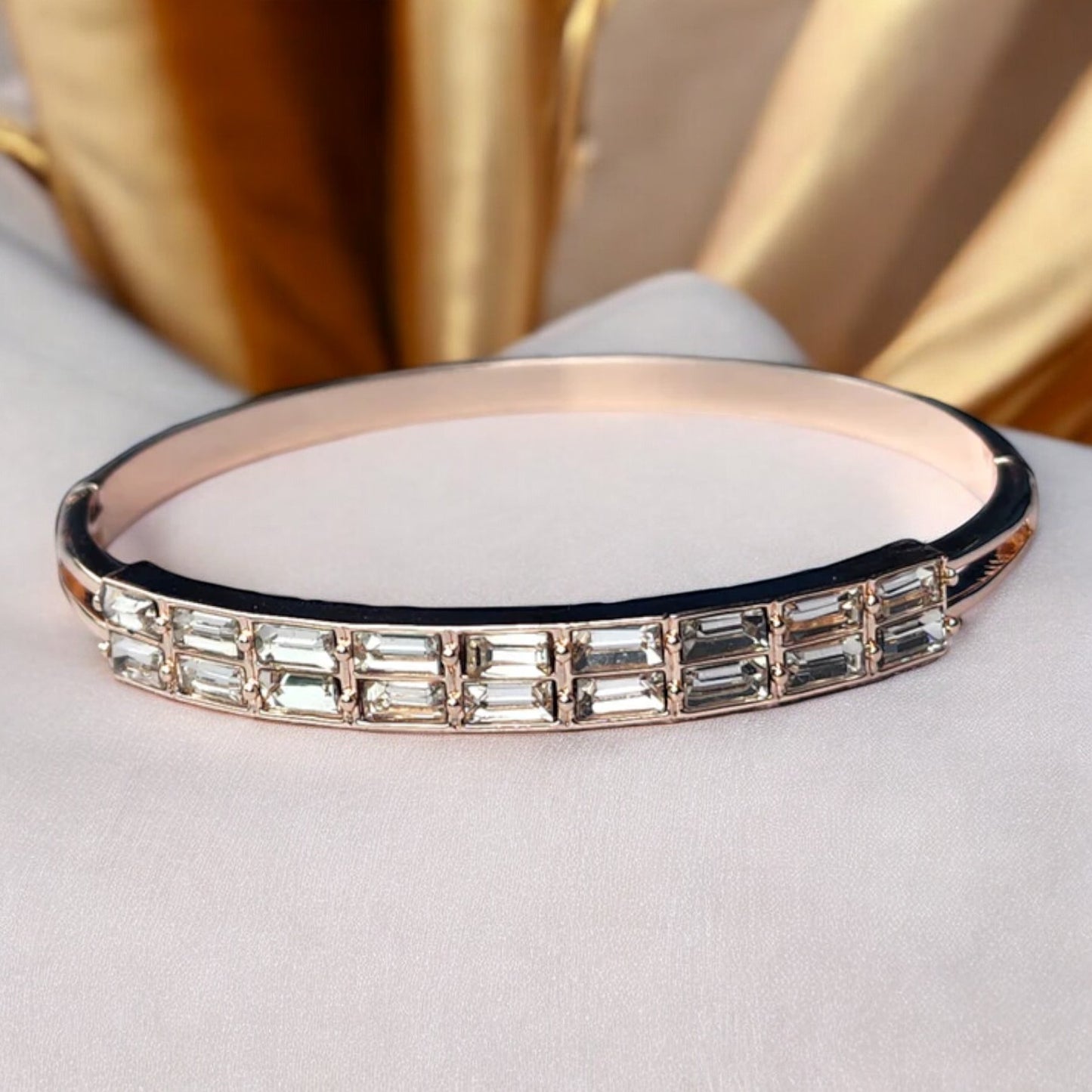 Anti Tarnish Rose Gold Diamond Bracelet