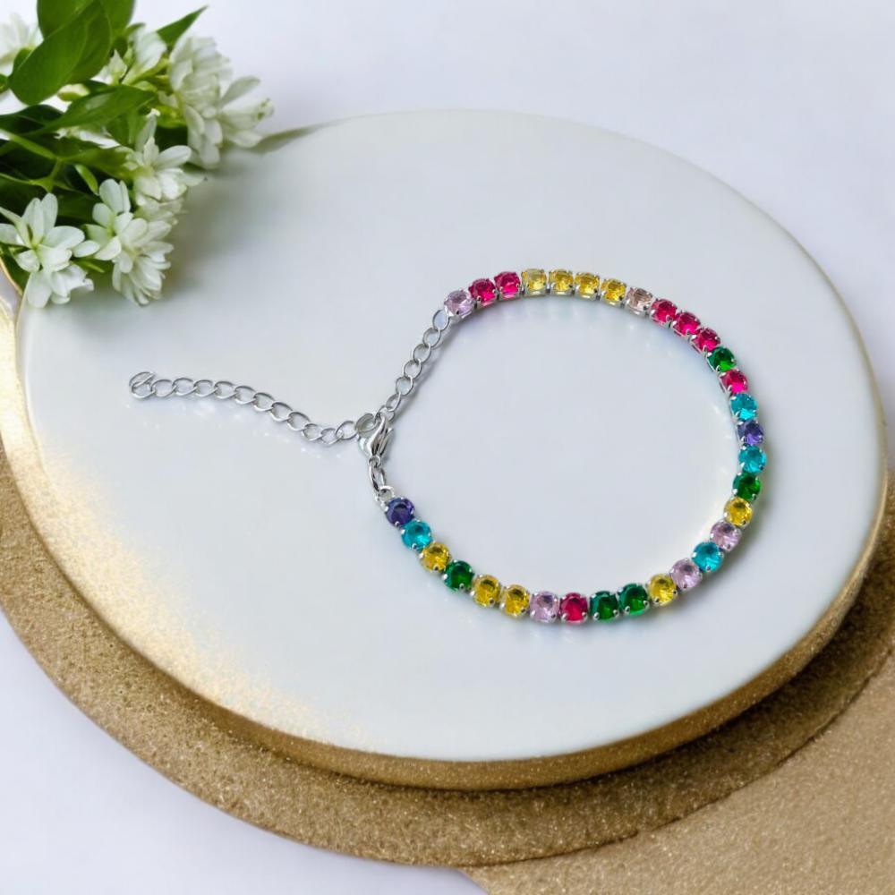 Silver & Multicolor Bracelet