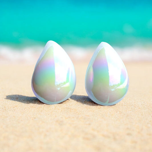 Aurora Teardrop Stud Earrings