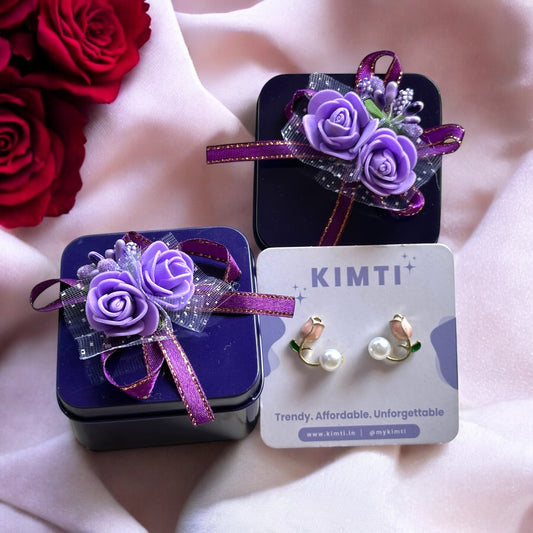 Tulip Earrings With Gift Box